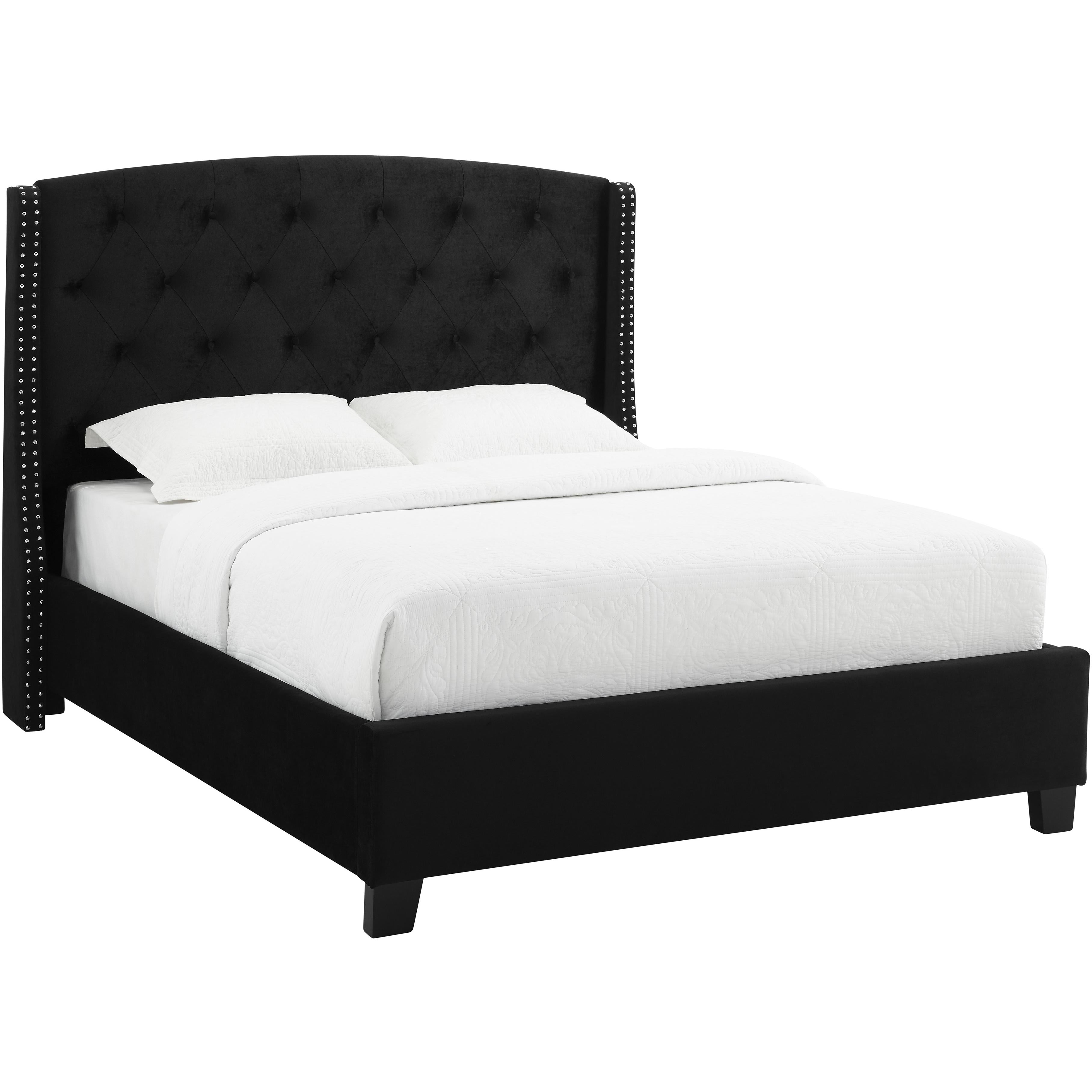 Crown Mark Eva 5111BK-Q Queen Platform Bed - Black IMAGE 1
